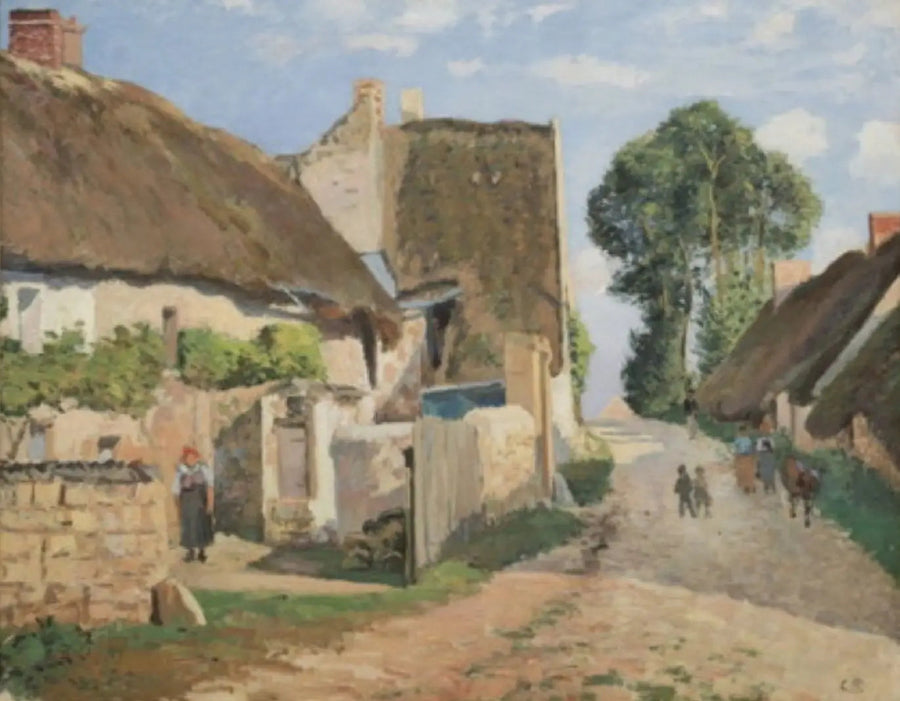 Cabañas en Auvers-sur-Oise - Camille Pissarro