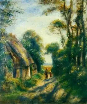 Cabañas en Berneval - Pierre-Auguste Renoir