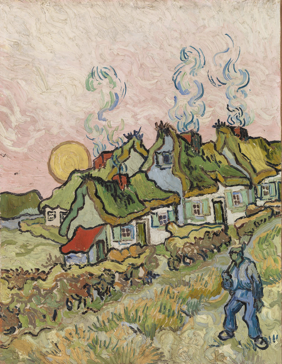 Cabañas al sol - Vincent van Gogh