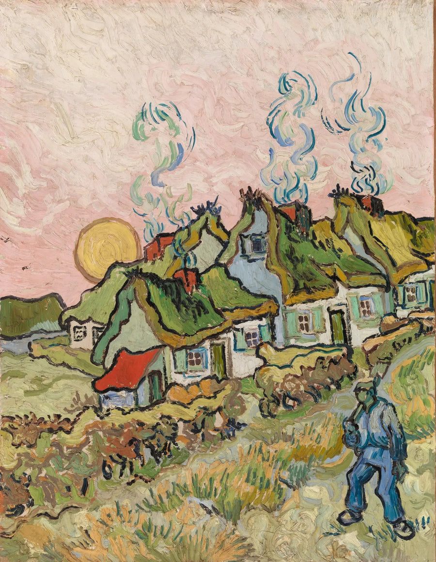 Cabañas al sol - Vincent van Gogh