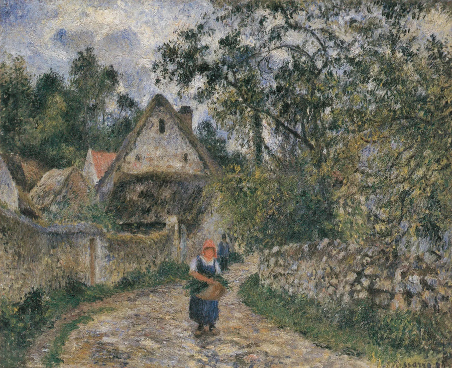 Cabañas en Valhermeil, Auvers-sur-Oise - Camille Pissarro