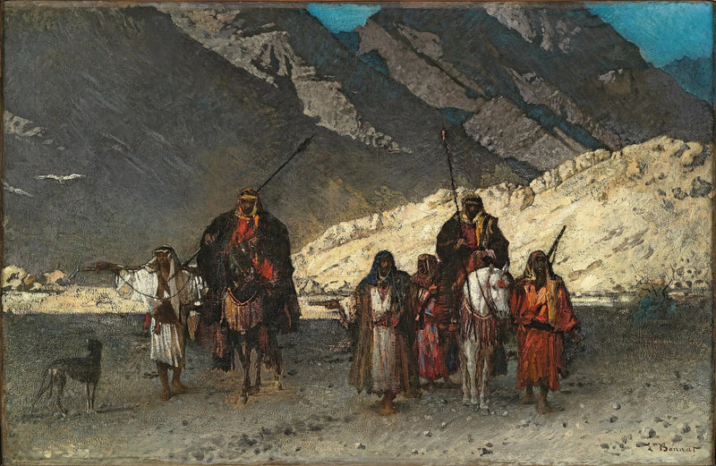 Sheikhs árabes en las montañas - Léon Bonnat