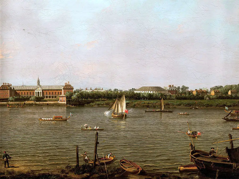 Chelsea College, La Rotonda, Ranelagh House y el Támesis - Canaletto
