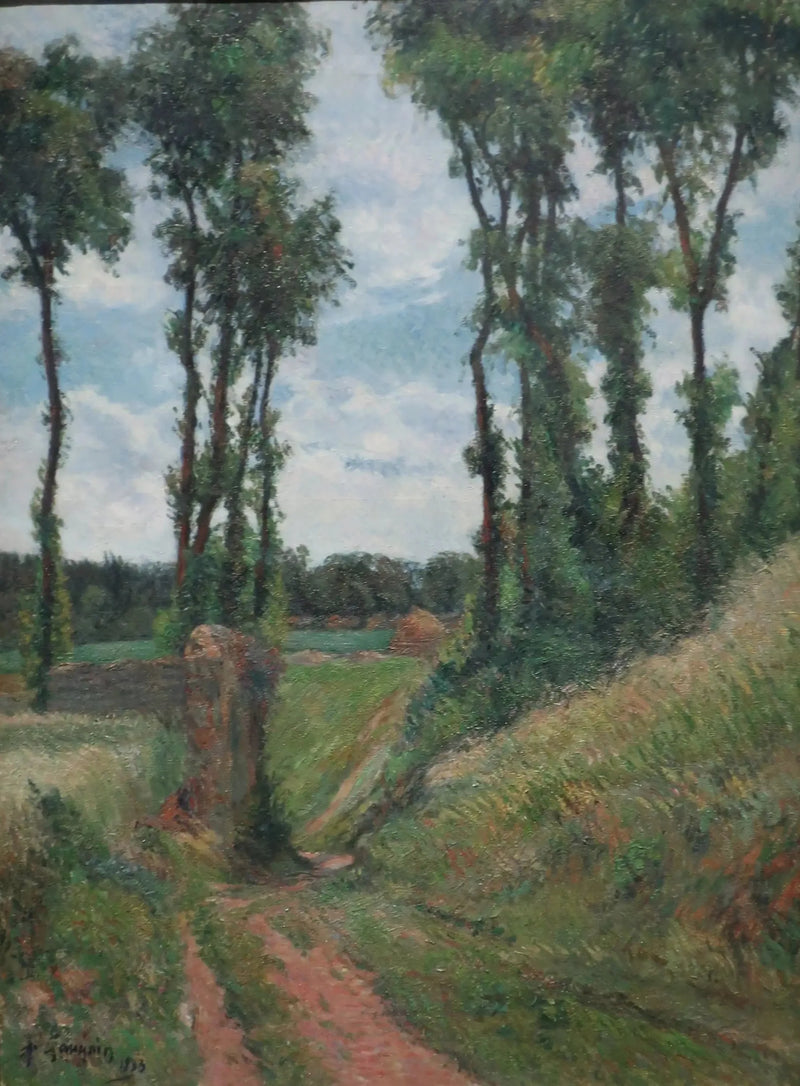 Camino de los álamos, Osny - Paul Gauguin