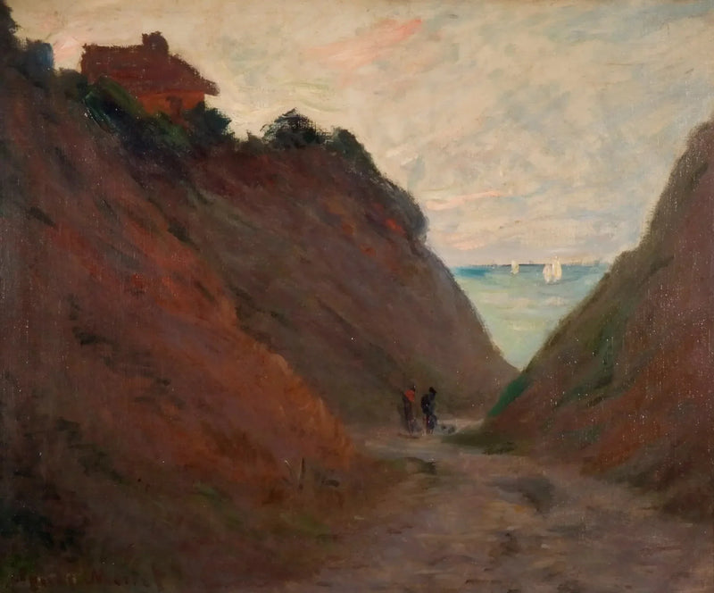 Camino hueco en el acantilado de Varengeville W804 - Claude Monet