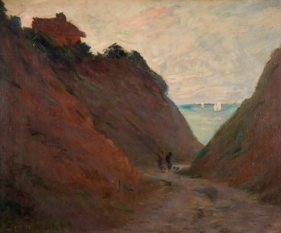 Camino hueco en el acantilado de Varengeville W804 - Claude Monet