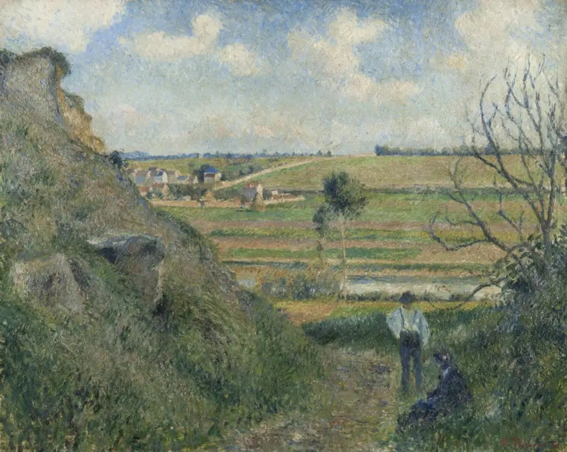 Camino hundido, vista de Épluches - Camille Pissarro