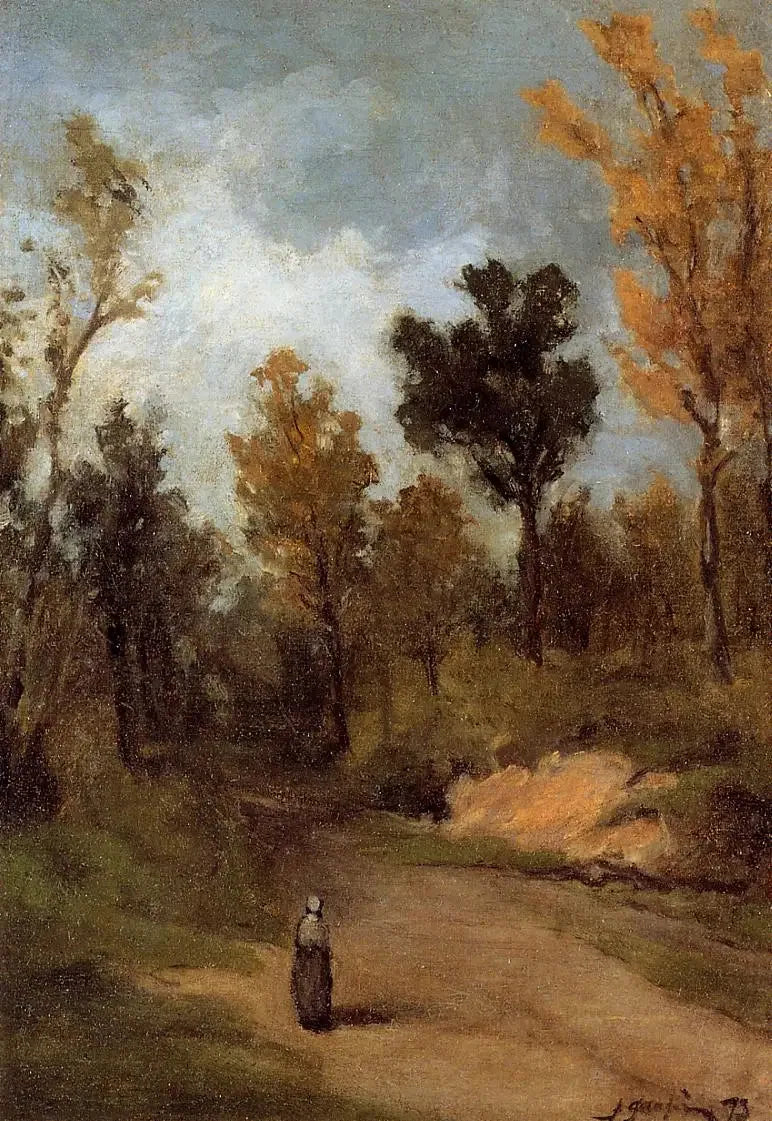 Camino en el bosque - Paul Gauguin