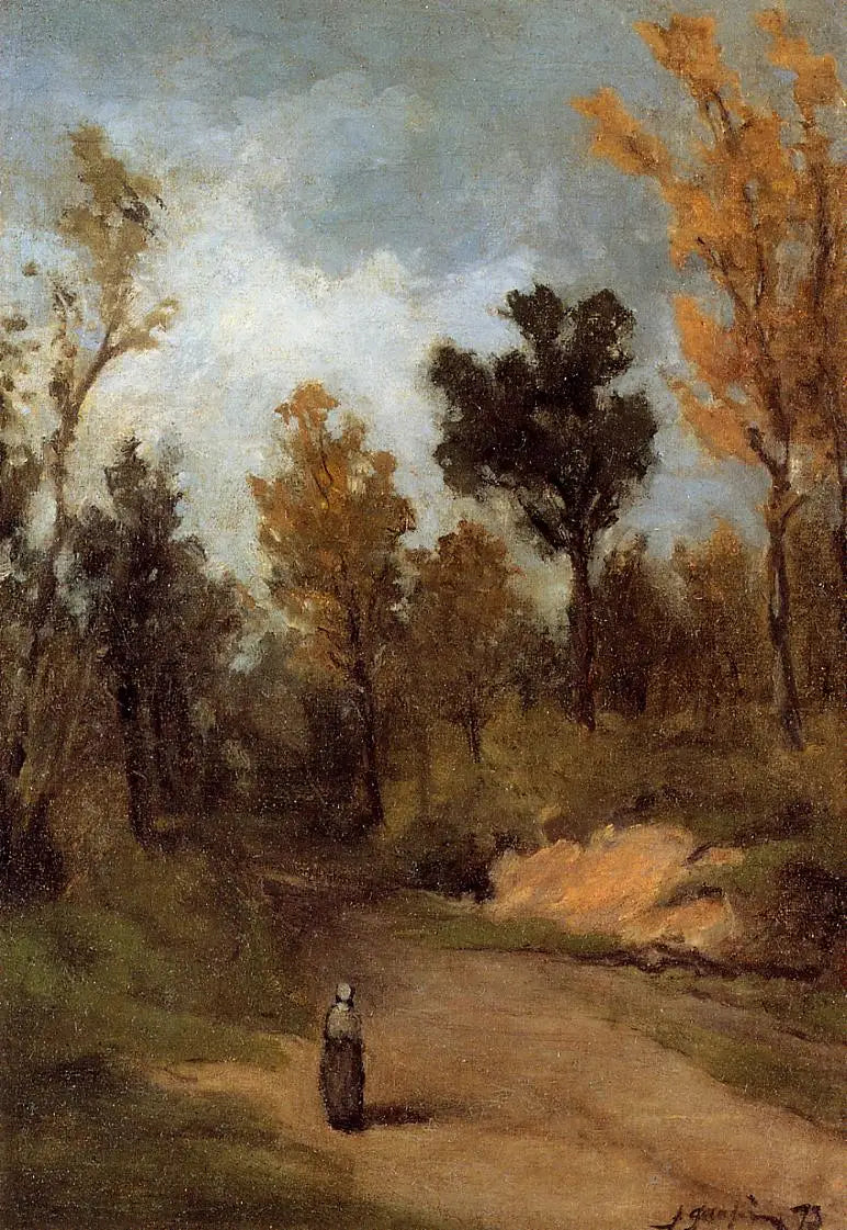 Camino en el bosque - Paul Gauguin