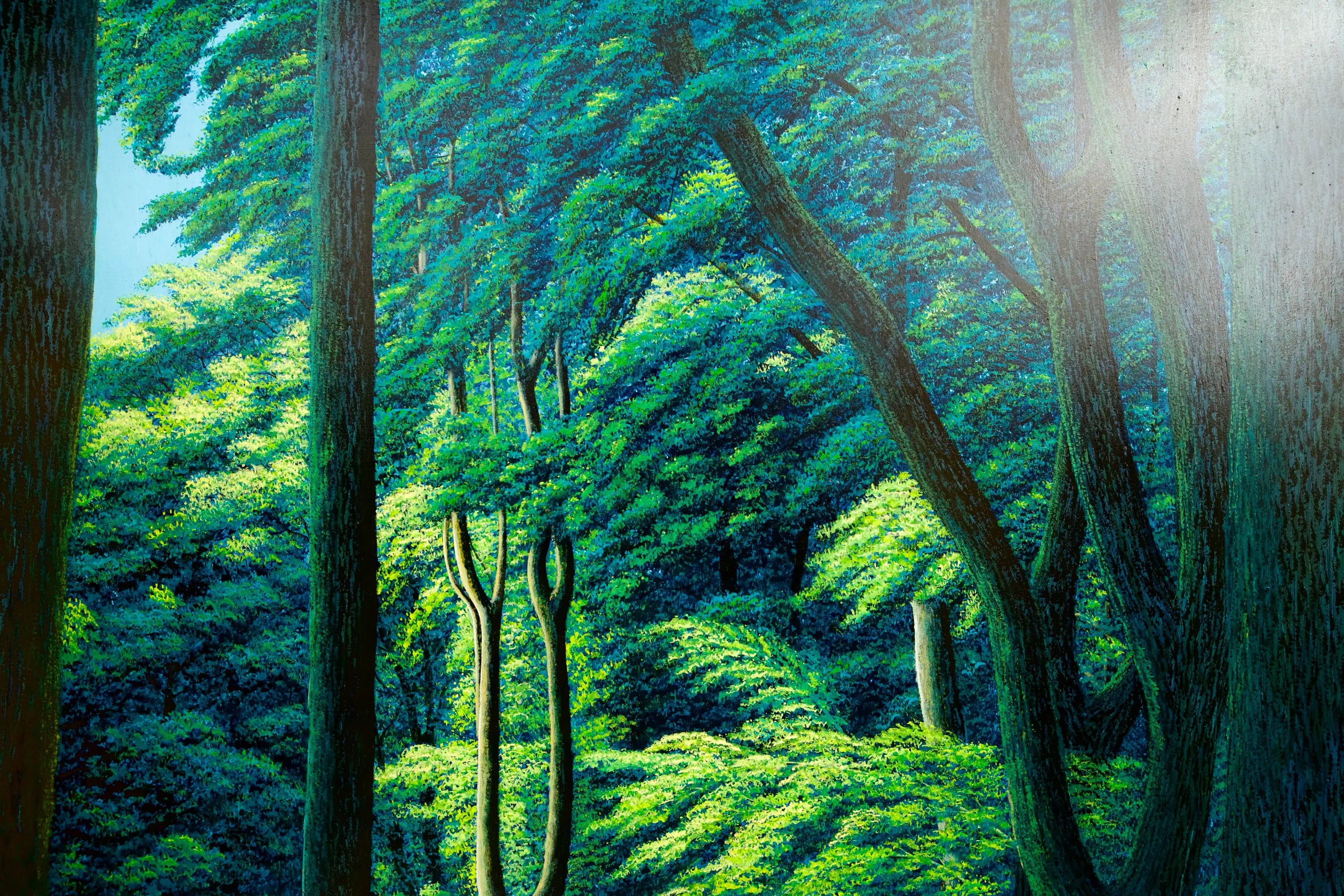 Chemin dans la Forêt Verte | 130 x 190 cm Reproductions de tableaux à la peinture à l’huile