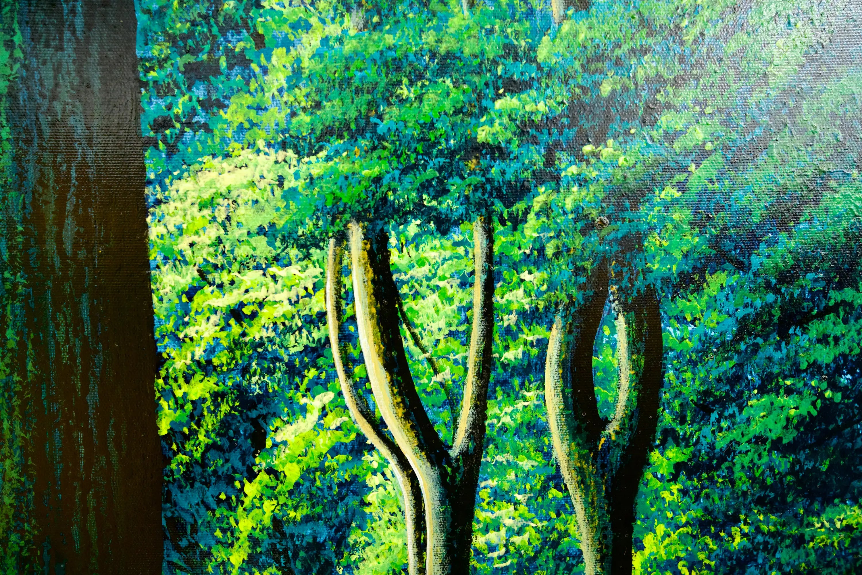Chemin dans la Forêt Verte | 130 x 190 cm Reproductions de tableaux à la peinture à l’huile