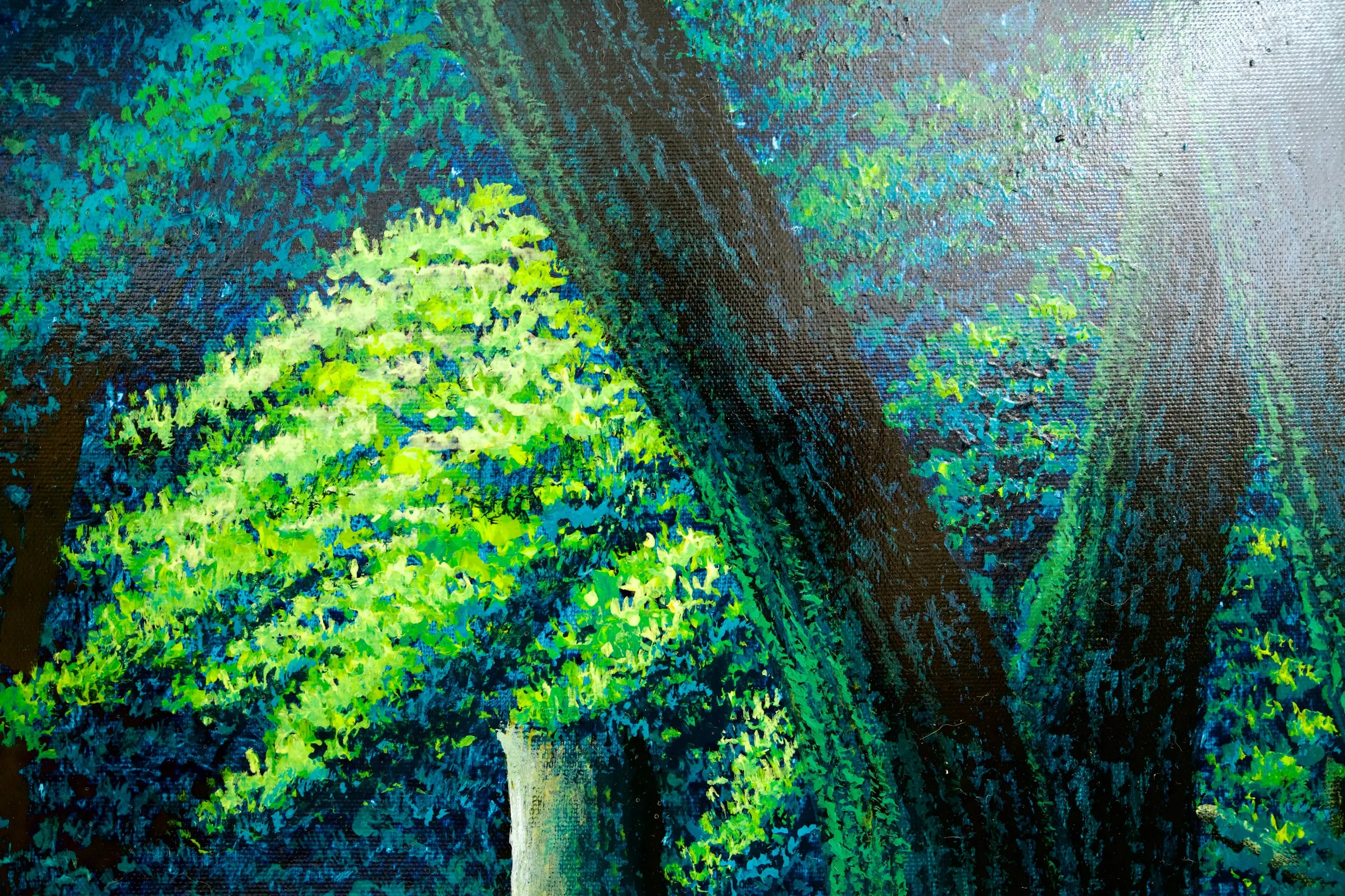 Chemin dans la Forêt Verte | 130 x 190 cm Reproductions de tableaux à la peinture à l’huile