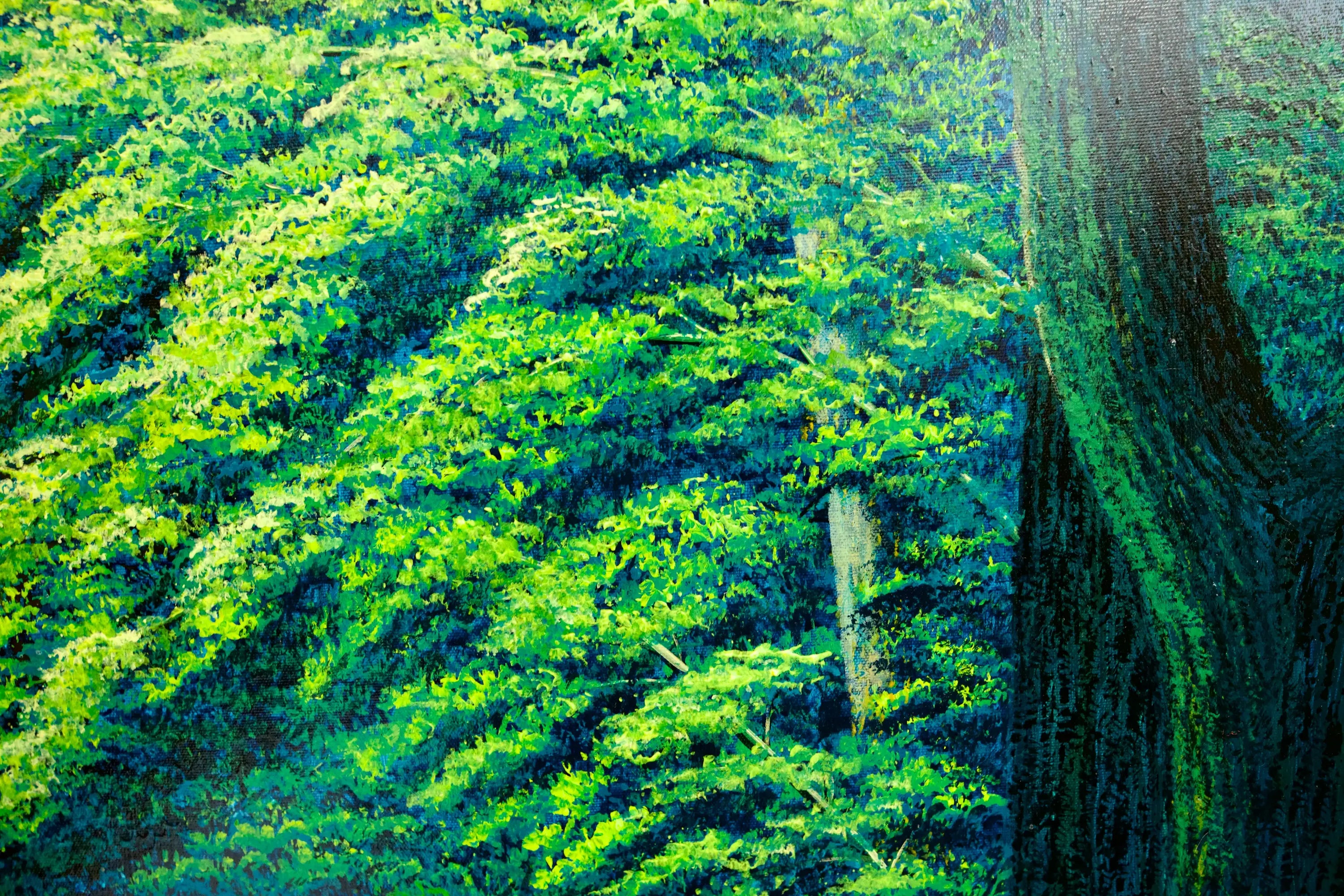 Chemin dans la Forêt Verte | 130 x 190 cm Reproductions de tableaux à la peinture à l’huile