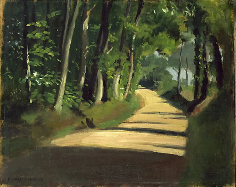 Camino soleado en Honfleur - Félix Vallotton