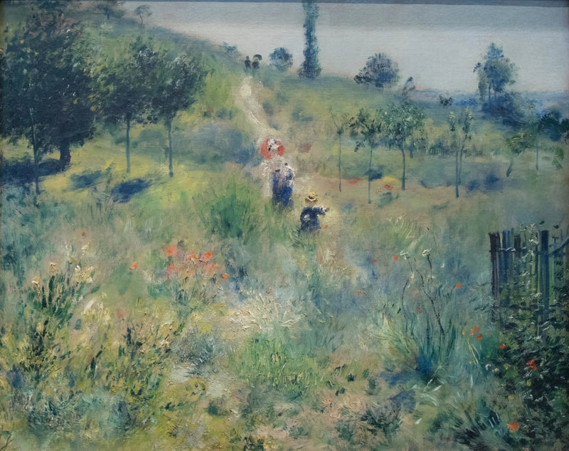 Camino ascendente en las altas hierbas - Pierre-Auguste Renoir