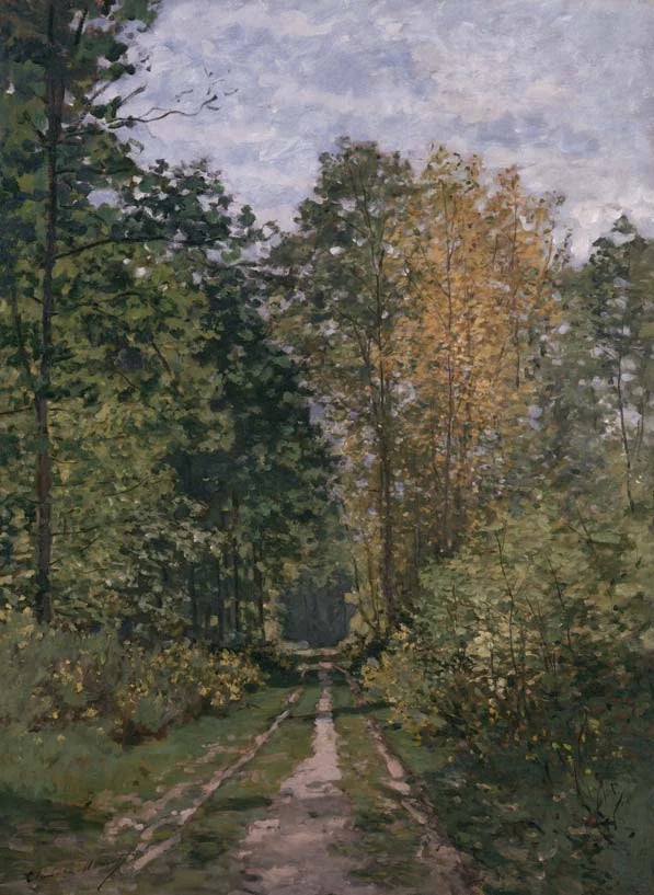 Camino bajo el bosque - Claude Monet