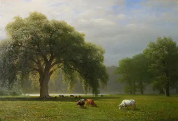 Robles llorones, Clear Creek, California - Albert Bierstadt