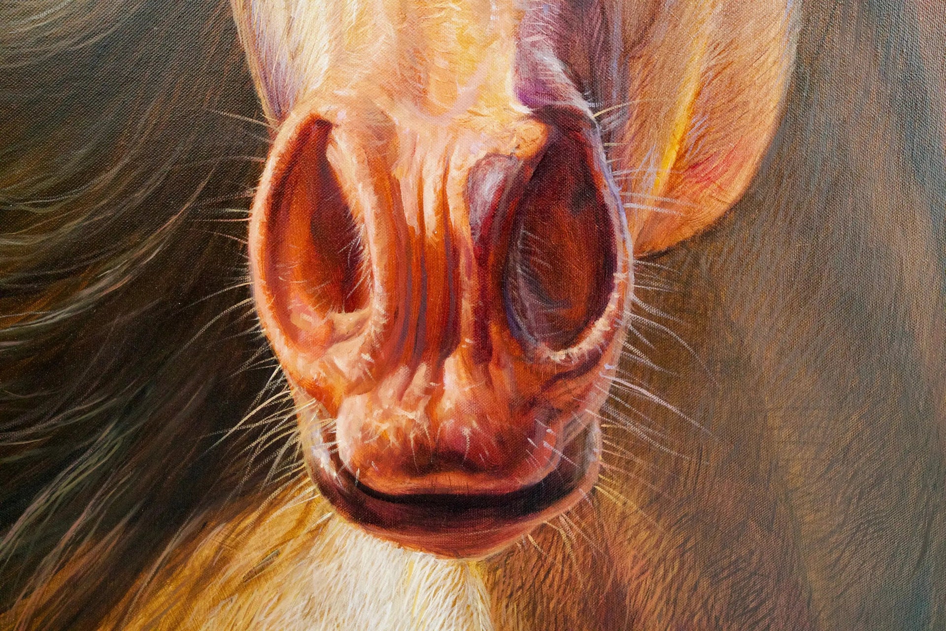 Cheval | 100 x 130 cm image 5 copie de tableau peinte à la main