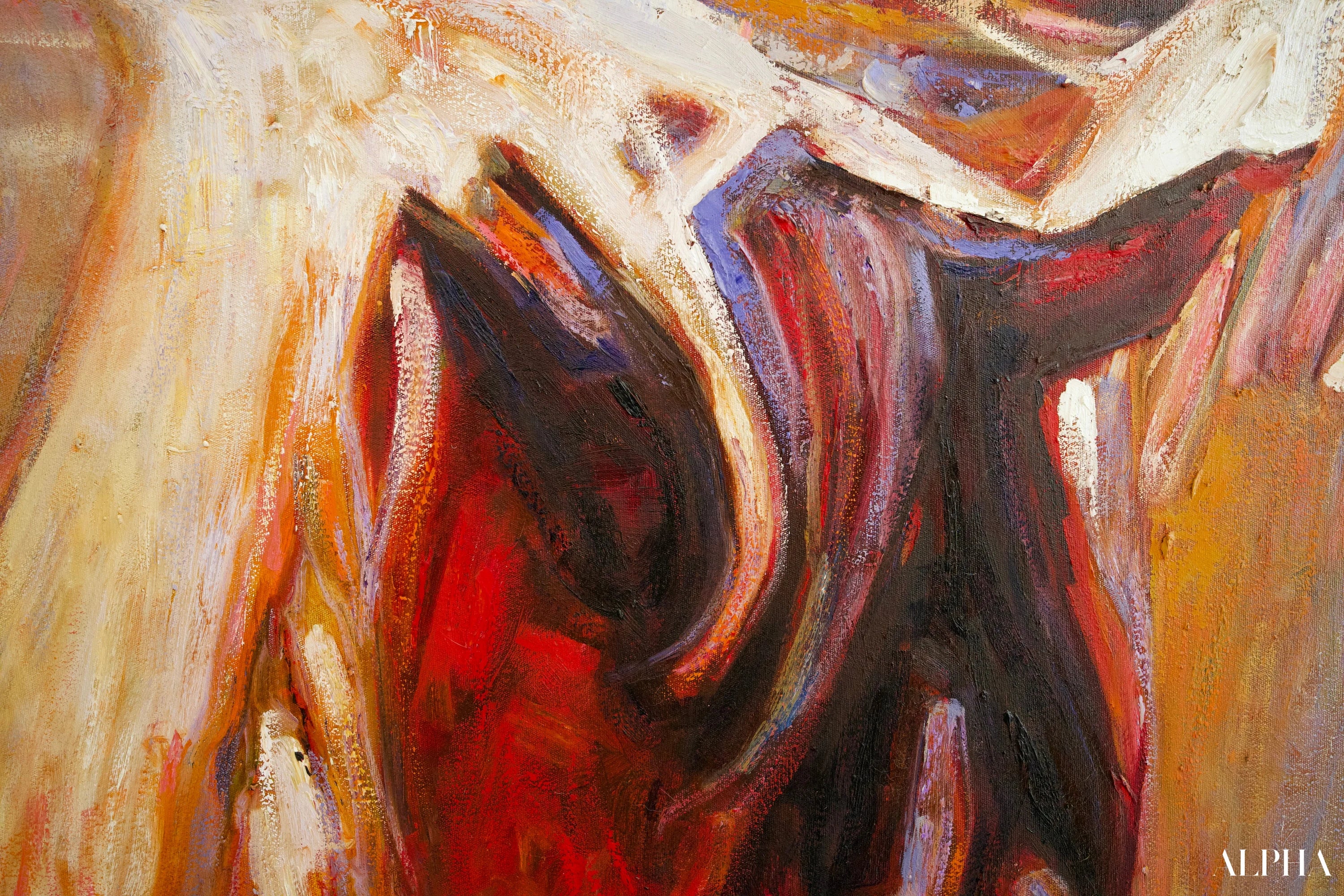 Cheval Abstrait | 100 x 100 cm Reproductions de tableaux à la peinture à l’huile