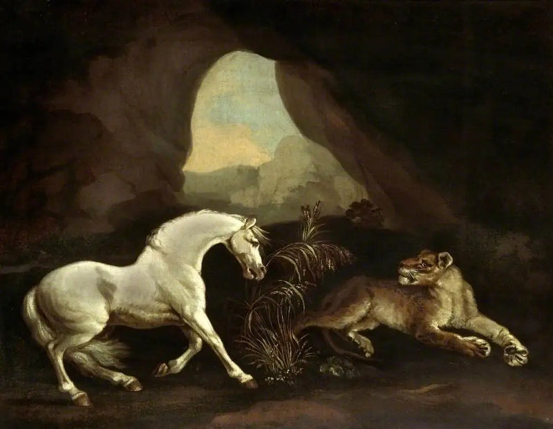 Caballo y leona - George Stubbs