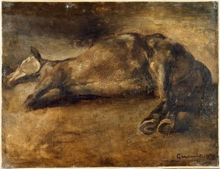 Caballo muerto - Théodore Géricault