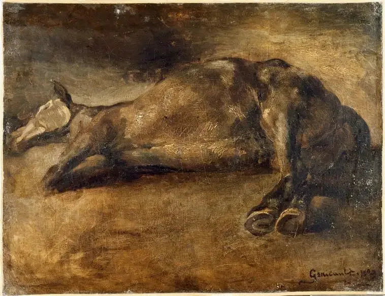 Caballo muerto - Théodore Géricault
