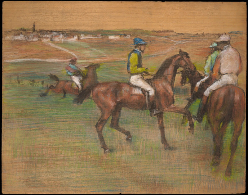 caballos de carrera - Edgar Degas