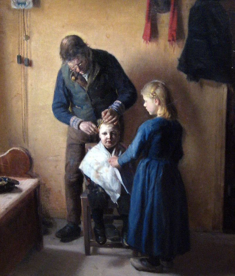 En la peluquería - Anna Ancher