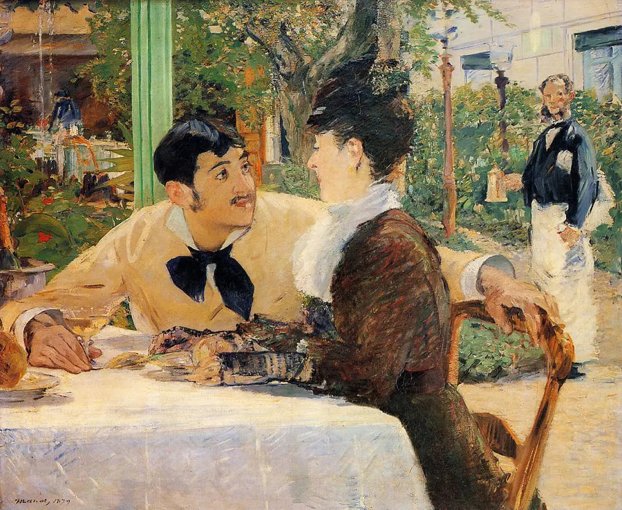 En casa del padre Lathuille, al aire libre - Édouard Manet