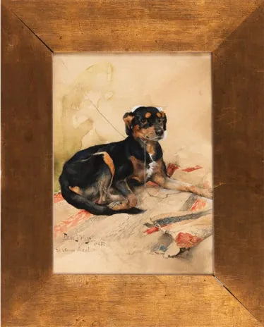 Perro de caza en reposo - Bruno Liljefors