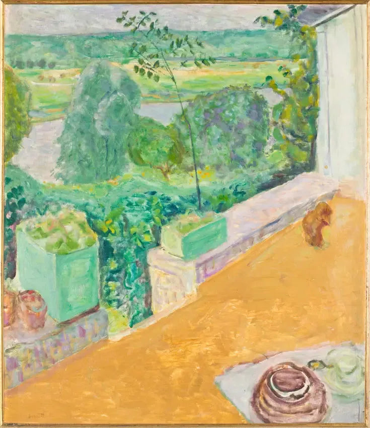 Perro en la terraza - Pierre Bonnard