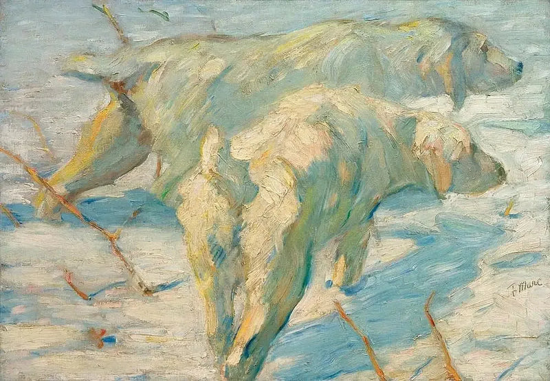 Perros pastores siberianos - Franz Marc