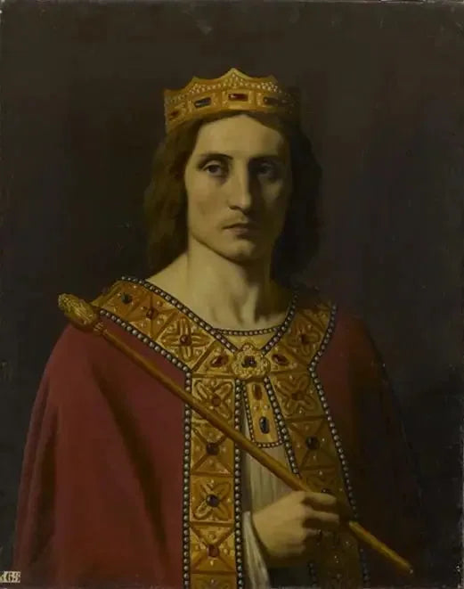 Childéric II (vers 653-675), rey de Austrasia, Neustria y Borgoña - Émile Signol