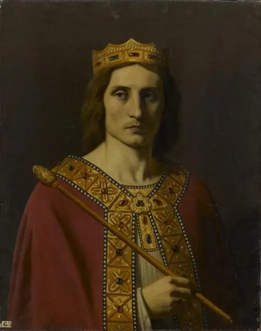 Childéric II (vers 653-675), rey de Austrasia, Neustria y Borgoña - Émile Signol