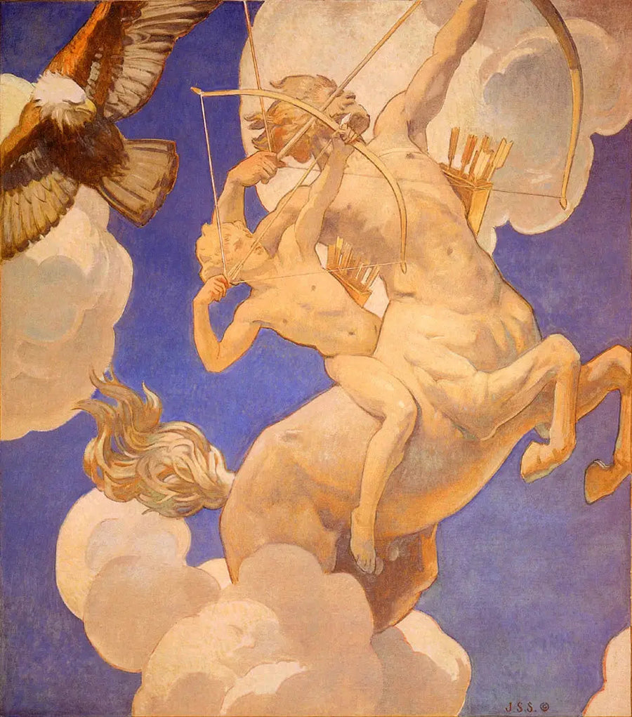 Quirón y Aquiles - John Singer Sargent