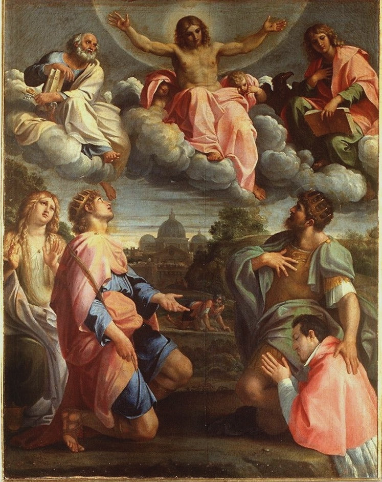 Cristo en la gloria - Annibale Carracci