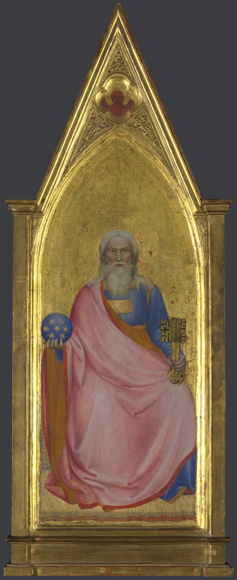 Cristo del Apocalipsis: Panel del Pináculo Central - Giovanni da Milano