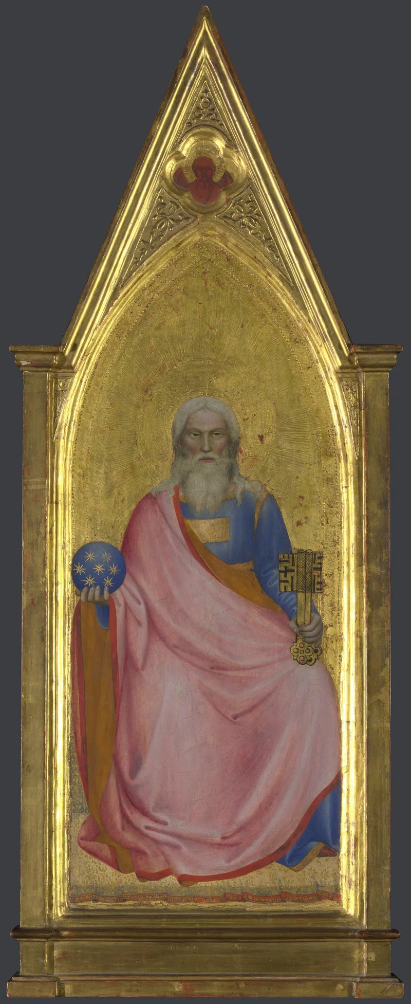 Cristo del Apocalipsis: Panel del Pináculo Central - Giovanni da Milano