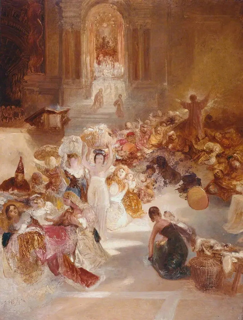 Cristo expulsando a los mercaderes del Templo - J. M. W. Turner