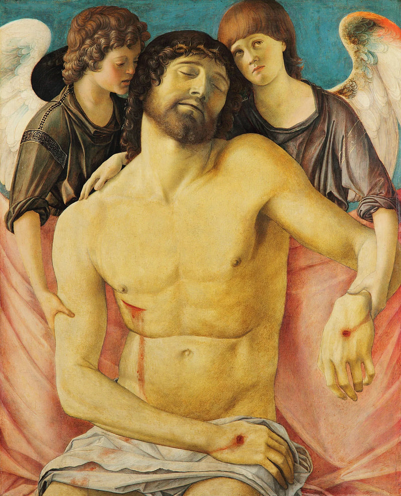 Cristo muerto sostenido por dos ángeles - Giovanni Bellini