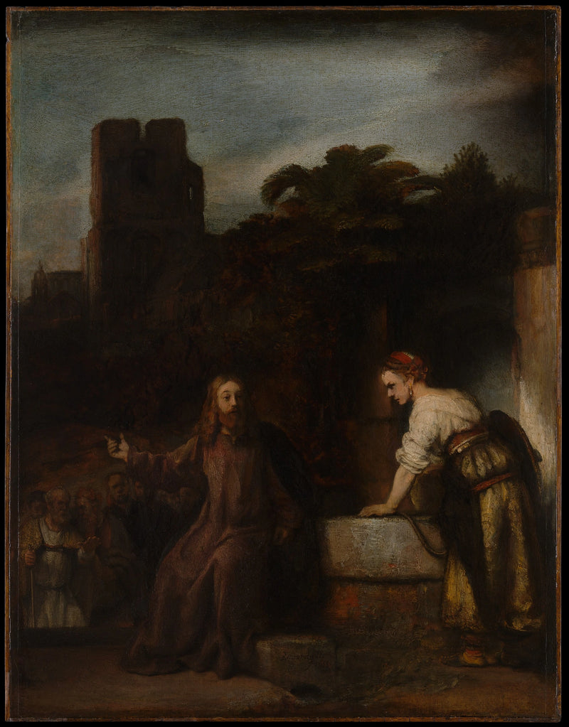 Cristo y la Samaritana - Rembrandt