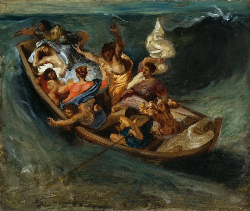 Cristo en el mar de Galilea - Eugène Delacroix