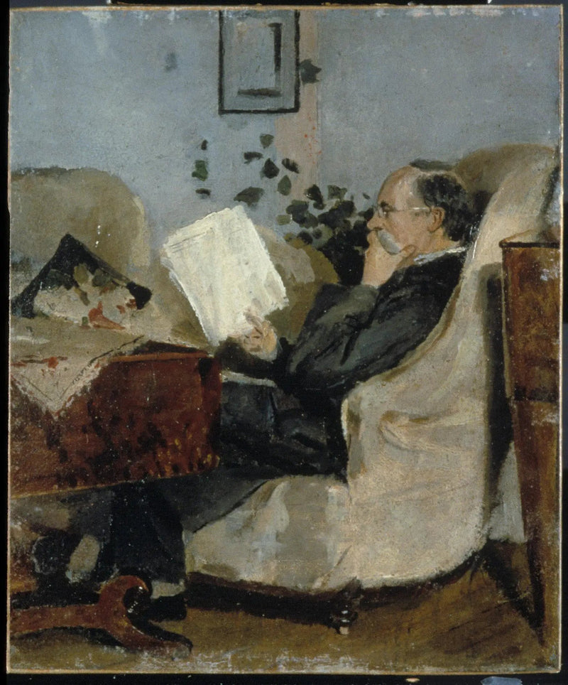 Christian Munch en el sofá - Edvard Munch