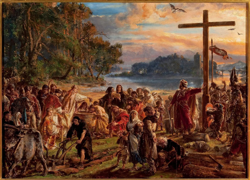 Cristianización de Polonia 966 d.C. - Jan Matejko