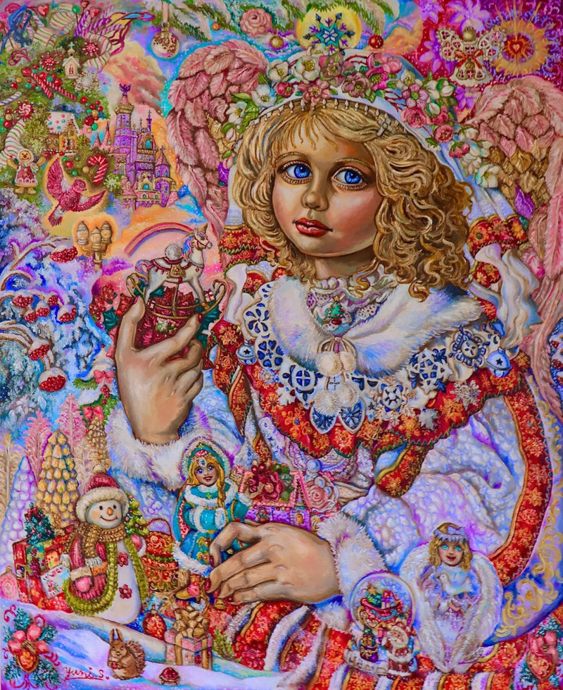 Ángel de juguete navideño - Yumi Sugai