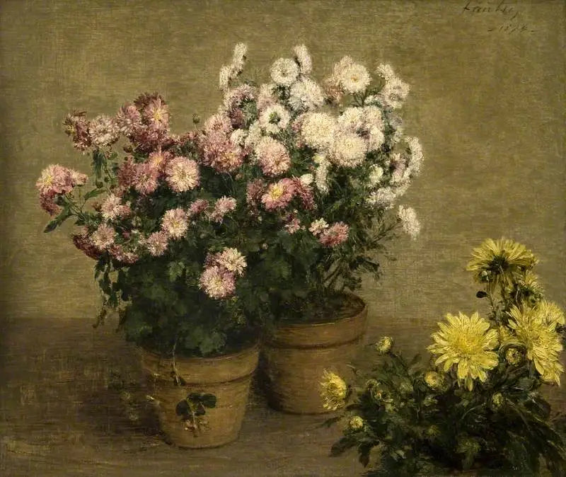 Chrysanthèmes - Henri Fantin-Latour - Alpha Reproduction