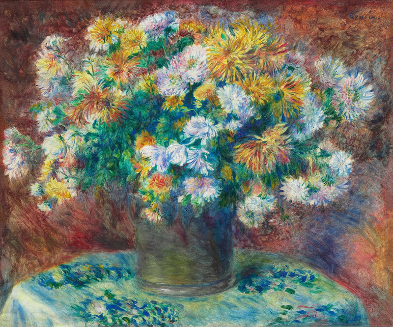 Crisantemos - Pierre-Auguste Renoir