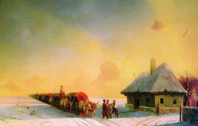 Chumaks en la Pequeña Rusia - Iván Aivazovski