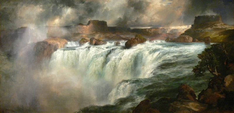 Caídas de Shoshone en el río Snake - Thomas Moran