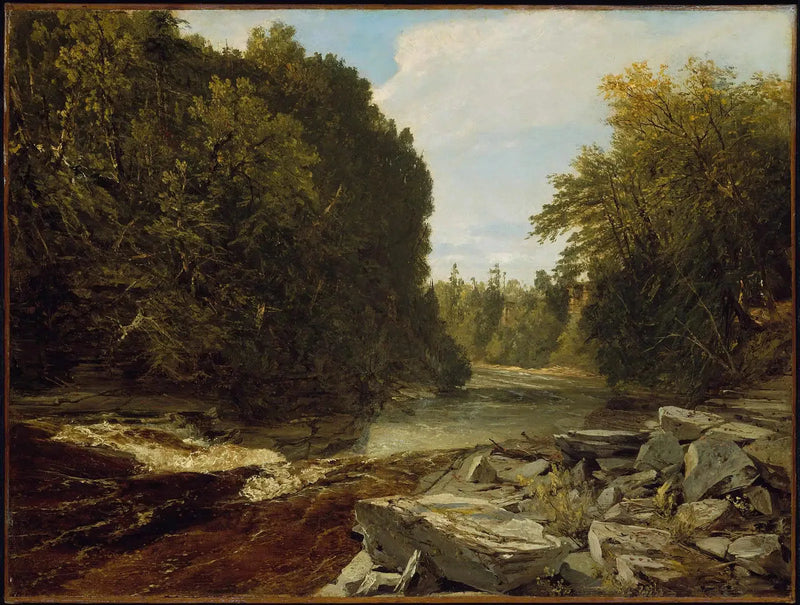 Cascadas de Trenton, Nueva York - John Frederick Kensett